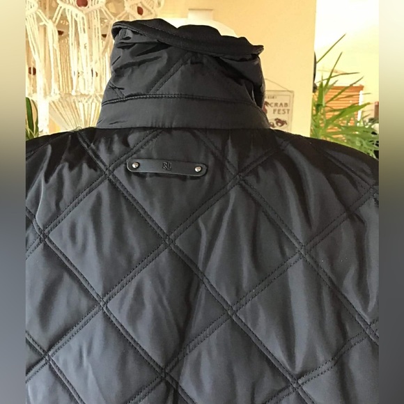 Ralph Lauren Equestrian womens Black Quilted Jacket size S - Picture 9 of 10